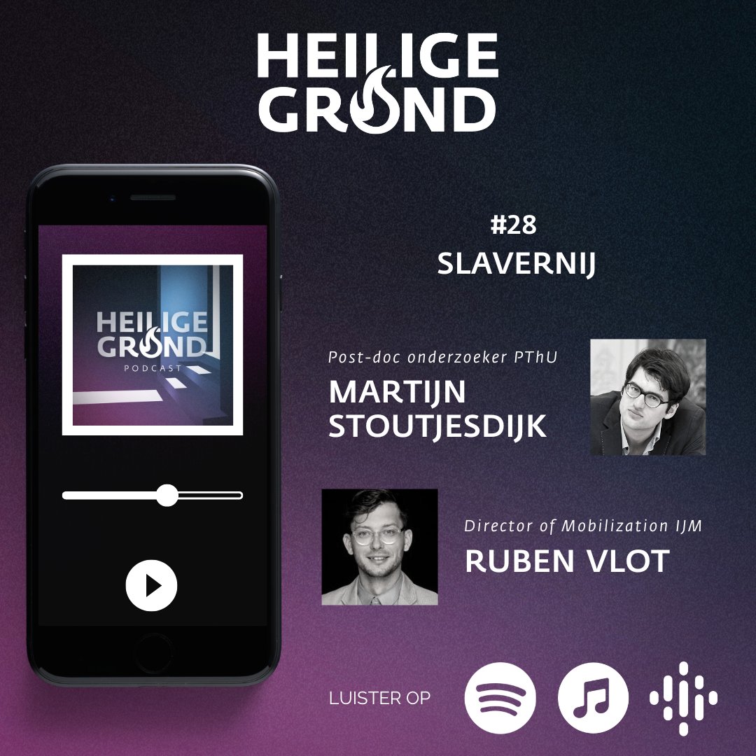 HeiligeGrond's tweet photo. Dit jaar herdenken we de afschaffing van de slavernij. Belangrijk én dubbel, want is slavernij wel echt afgeschaft?  We praten erover met @mstoutjesdijk en @RubenVlot.

Luister in je podcastapp of https://t.co/0vML7h0yfW

#podcast #theologie #slavernij #justice #socialjustice https://t.co/w42lXgoBDD
