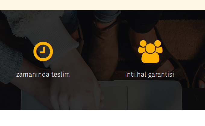 Parayla tez yazan bir şirketin web sitesinden:

"İntiihal garantisi"
