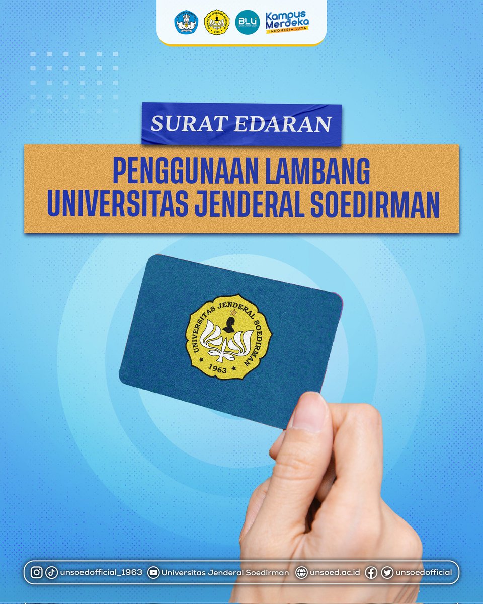 Halo Sobat Gensoed!

Siapa yang disini masih bingung terkait lambang Unsoed yang benar tuh seperti apa? Minsoed kasih informasinya ya!