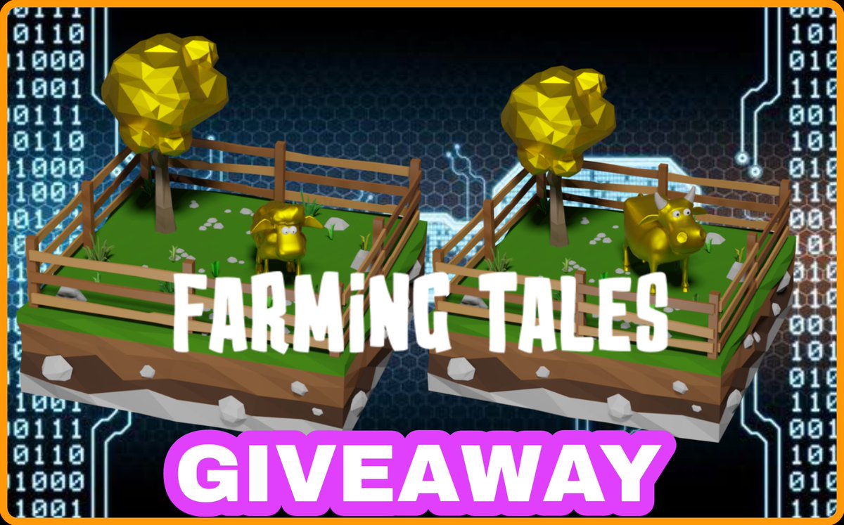 🚨GIVEAWAY ALERT🚨

🎁 Prizes: 
 2x Legendary Sheep
2x Legendary Cow
 
👉To enter:
1⃣Follow: <a href="/farming_tales/">Farming Tales</a>
 
2⃣❤️ &amp; RT and tag 2 frens &amp; post proof in comments.
3⃣Join 
 discord: discord.gg/dgGrGe73zX

Good luck! 🍀 #btc #wax #freenft #oedinal <a href="/nft/">NFT</a>