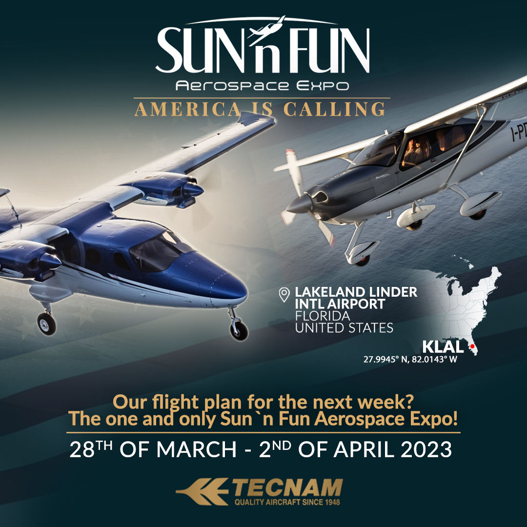 tecnam's tweet photo. Celebrating our 75th anniversary during Sun n` Fun Aerospace Expo 2023?
#FlySNF #SunnFun #Tecnam75 #FlyUSA #AerospaceExhibition #AviationExhibition #SoarGreener #SoarHigher #Tecnam #TecnamFleet #TecnamFamily #Tecnam75 https://t.co/wgqhhb80j1
