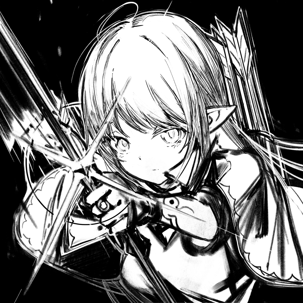 anpettiii's tweet photo. エルフの弓使い。 #フリーアイコン https://t.co/XtP6jqMjWA