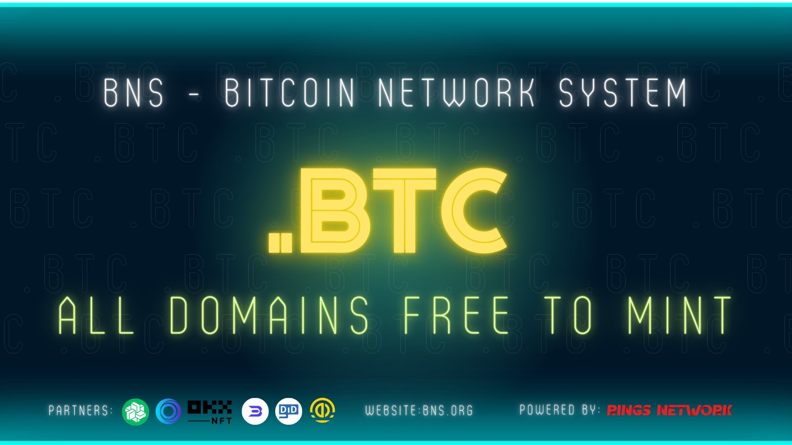 BNS Bitcoin Network System .BTC on Twitter "All BTC domains are