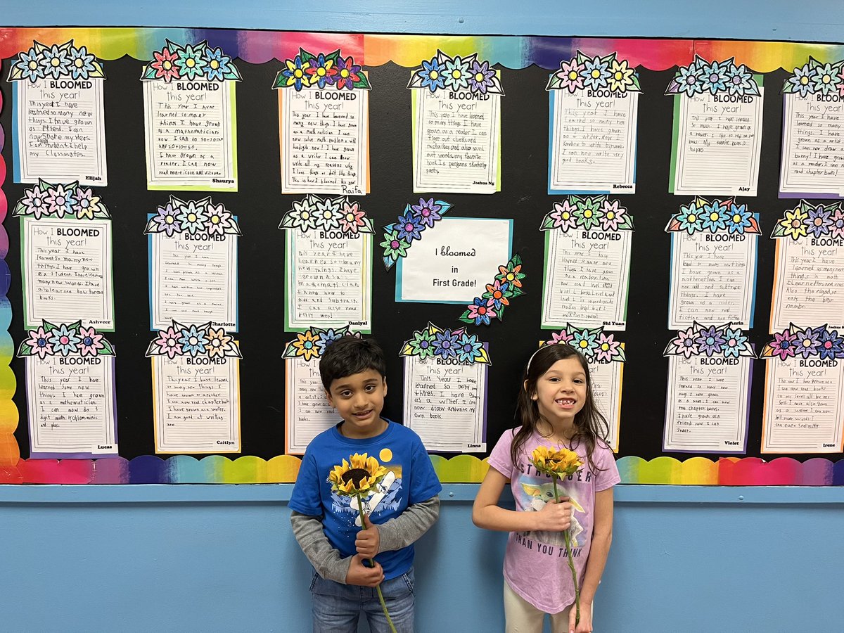 Firsties write about how they have bloomed this school year! <a href="/DentonDucks/">Dominick Tolipano</a> 
#firstiesrock 
#springhassprung
