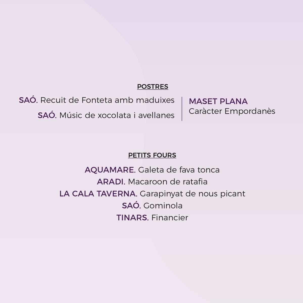 🍇FESTIVAL DE TASTS DE L'EMPORDÀ - Vívid 2023! 1r sopar:
🗓️21 d'abril
📍Tinars (Llagostera)
🍽️Aquamare + Aradi + La Cala Taverna + Saó + Tinars 
🍷 Arché Pagès + Brugarol + Espolla + MAs Oller + Masetplana
💶120€
📝RESERVES: vivid.costabrava.org/experiencies/f…