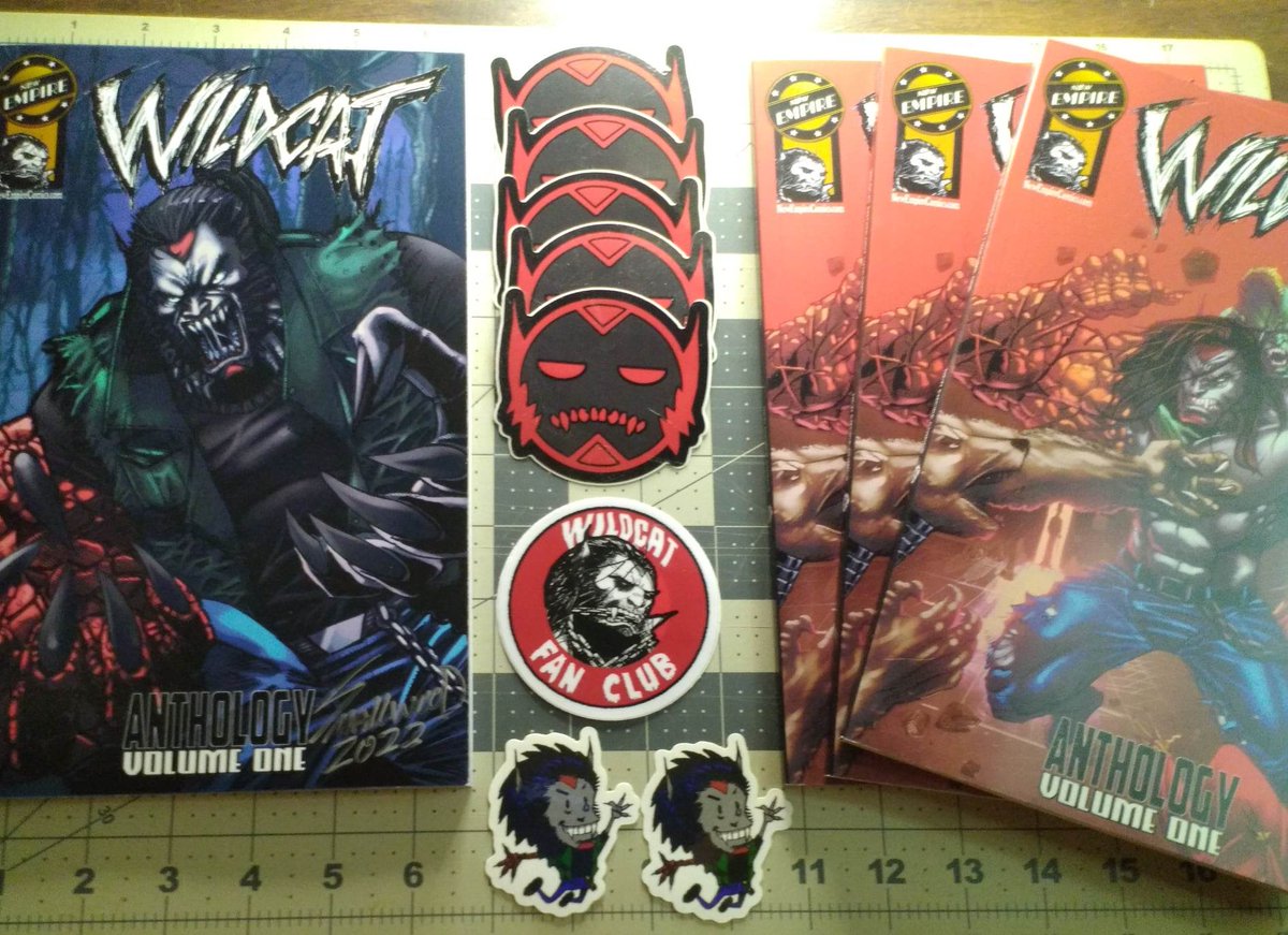 PeterPalmiotti's tweet photo. Got my copies of my latest work. I inked a short story in @CBSmallwood1's WILDCAT Anthology 1! Penciled by @abielparsons with gray tones and letters by @alison_mcglone, my inks.
Already sold one copy, message me if you'd like one.
#comicinker #oc #art #indie #comics https://t.co/3c0JacM7tm