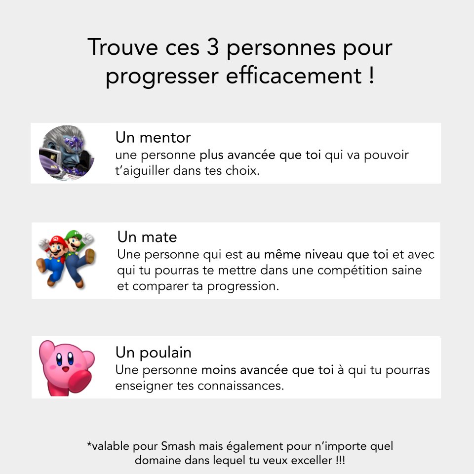 Pic_ssb's tweet photo. Si tu vise le top, il te faut ces 3 personnes !

C'est pas un hasard si quasi tous les joueurs pro font du coaching.

Tag ton mentor, ton mate et ton pulain en commentaire !

les miens :
Mentor :  @FireXBoy97 
Mate : @berbdraws / @h4tegum 
Poulain : no poulain that's why i'm bad https://t.co/AyUUbyRKPz
