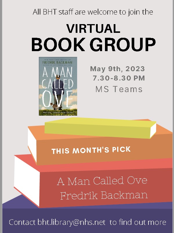 Do you enjoy reading? Why not join our popular Virtual Book Group!
Full details can be found here:
buckshealthcare.nhs.libguides.com/library/wellbe…
#BHTLibrary #virtualbookclub #readingclub