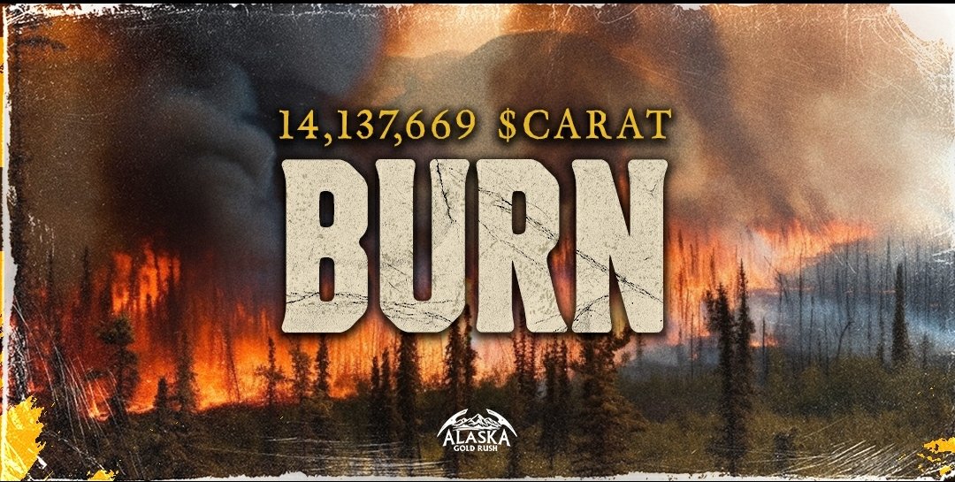 It's high time for heatin' up the #AlaskaGoldRush by burnin' a whole dang load o' $CARAT tokens! 🔥
 Say adios to $424,130.07 worth at $0.03 listing price, makin' them rarer than a white jackrabbit! 🐇

Giddy up and join the rush, y'all! 💎✋ 👀
#TokenBurn #CryptoGaming