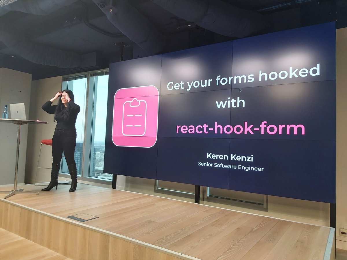 YonatanKra's tweet photo. How to manage forms with react hook form?
@KerenKenzi live coded a working and flexible form in a @reactjs app at @confrontjs .
#confrontjs2023 #react #javascript https://t.co/DtlPT5RzLR