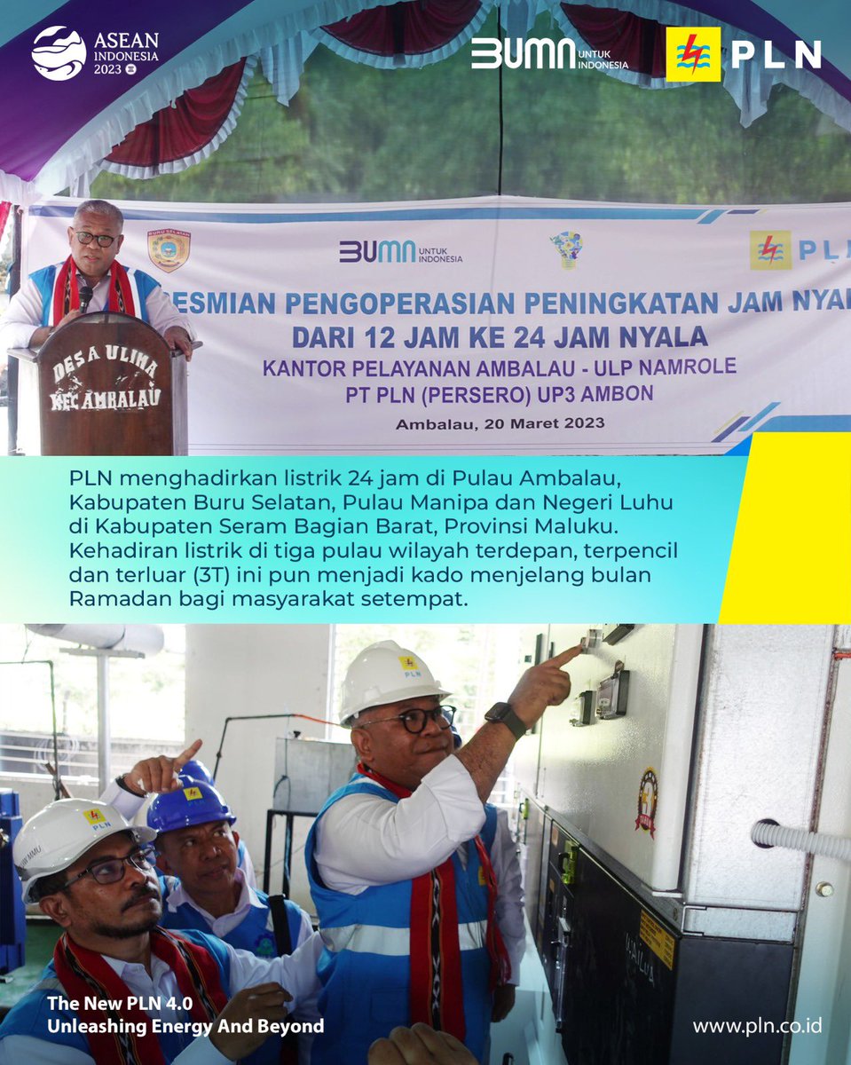 _pln_id's tweet photo. Kehadiran listrik di tiga pulau wilayah terdepan, terpencil dan terluar (3T) ini pun menjadi kado menjelang bulan Ramadan bagi masyarakat setempat.

#ListrikDesa #PLN #LisdesPLN #Maluku  #PLNUntukIndonesia #UnleashingEnergyandBeyond https://t.co/1i5vC3yxpy