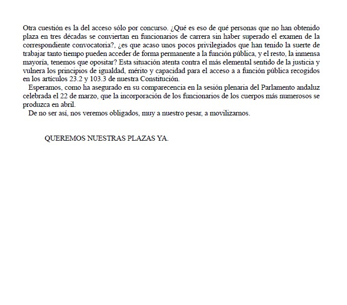 Saf_Andalucia's tweet photo. Extraordinaria carta abierta de una opositora al Consejero @ja_nietob 📧

Se puede decir más alto pero no más claro👏👏👏. 

✅Igualdad, mérito y capacidad.
❌Privilegios y discriminación.

@OpositoresJA https://t.co/x7XamjUM1d
