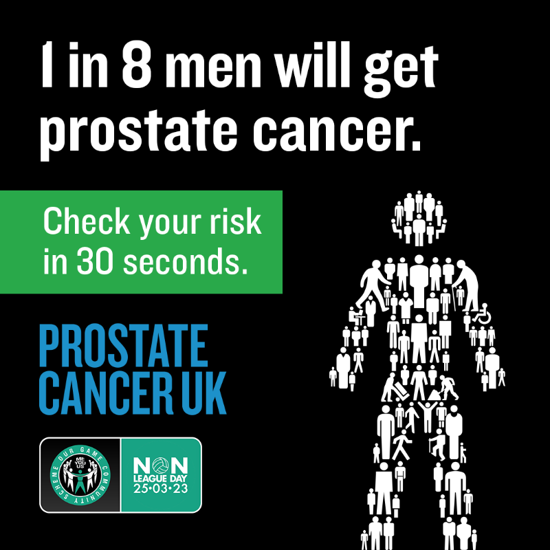 ProstateUK's tweet photo. Done deal. 🤝

We’re proud to partner up with #NonLeagueDay for a 9th year! 

Wear your #ManOfMen badge and share your 📸 with us!

#ProstateFC #NLD23