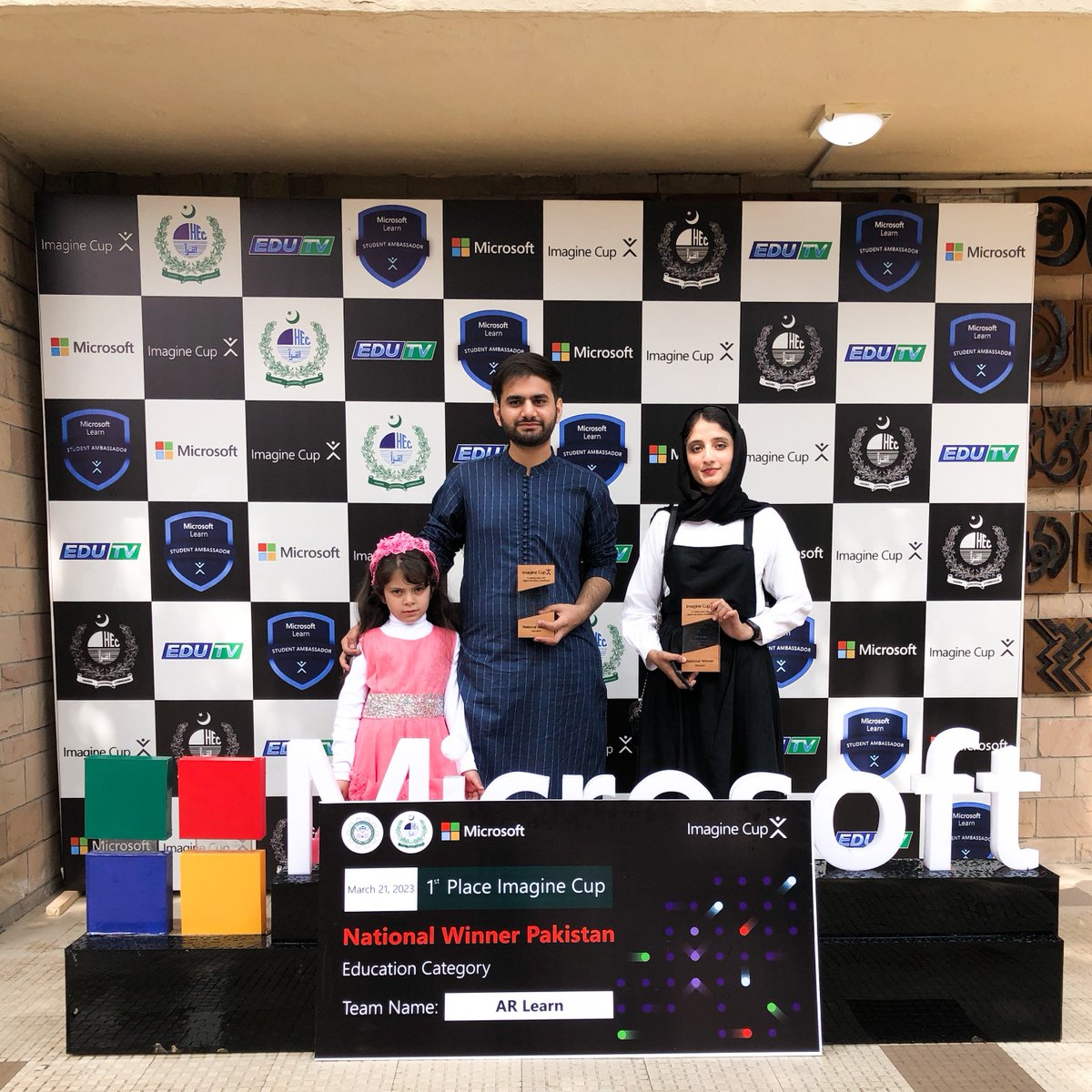 csuetp's tweet photo. We did it again!

The Department of Computer Systems Engineering at UET Peshawar has won the national finals of the Microsoft Imagine Cup for the second consecutive time, thanks to the hard work and dedication of our students.

#ImagineCupWinners #UETPeshawar #DCSE https://t.co/QjJg9BGtrd