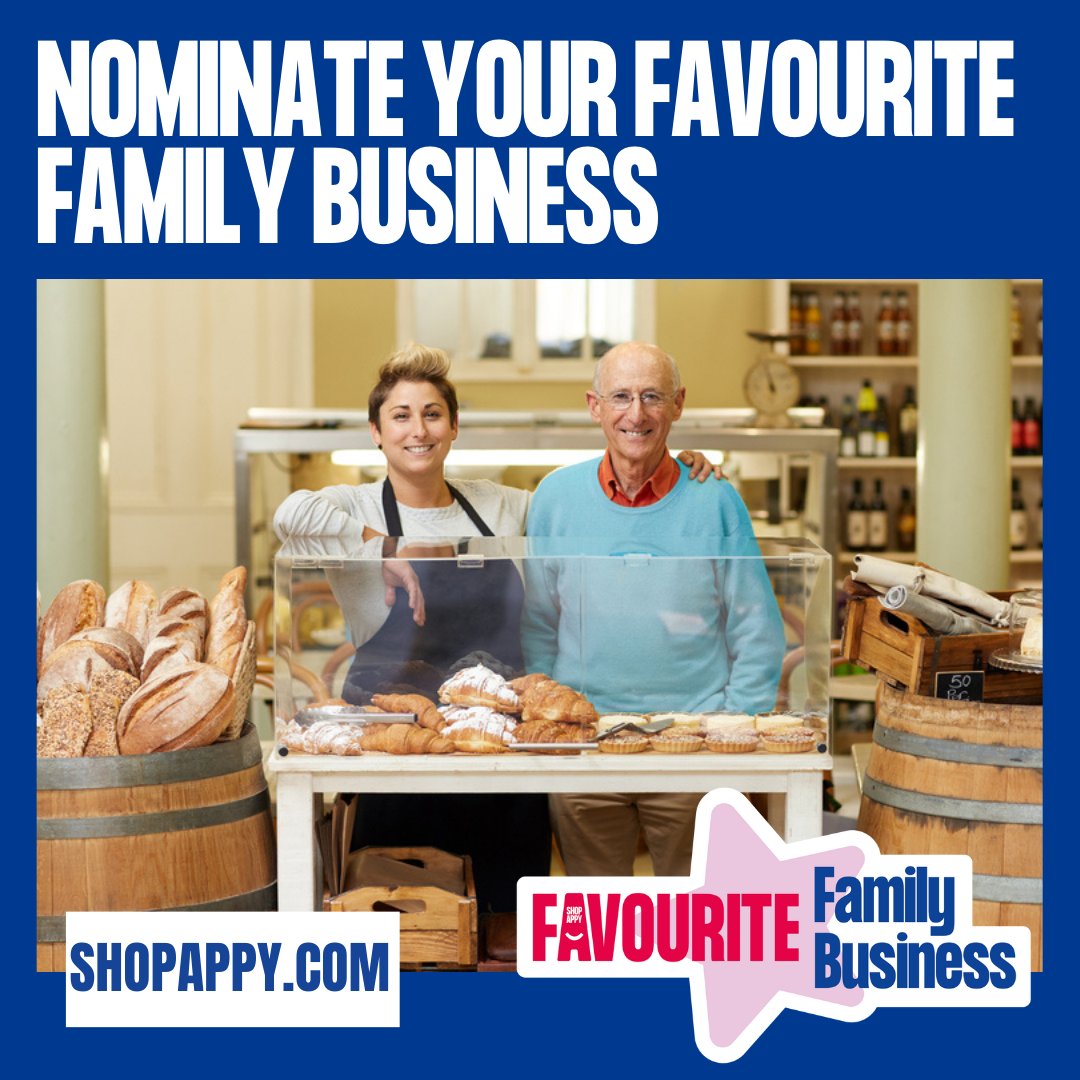 Nominate your favourite family business in Broxbourne and you will also be in with a chance to win a £50 voucher with ShopAppy to shop with all of your favourite local shops!

It takes less than a minute to show the love - check out: ow.ly/irX250Nr42G