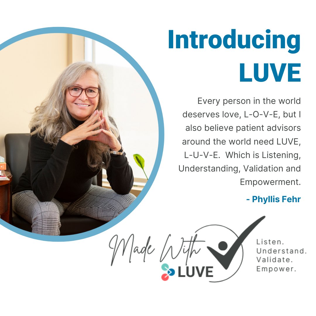 GHHN_TheNetwork's tweet photo. We are so excited to introduce LUVE! This logo will be used by the GHHN on documents to show when engagement and co-design has taken place with Patient, Families and CarePartners. Thank you to our Patient Advisor, Phyllis Fehr, for bringing in the LUVE! https://t.co/CCvPI7Ph2n