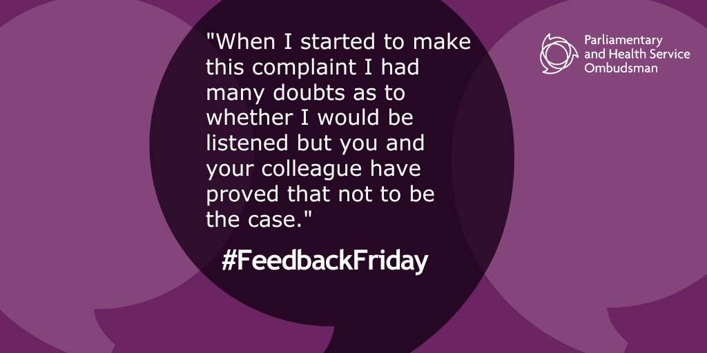 Parliamentary and Health Service Ombudsman tweet media