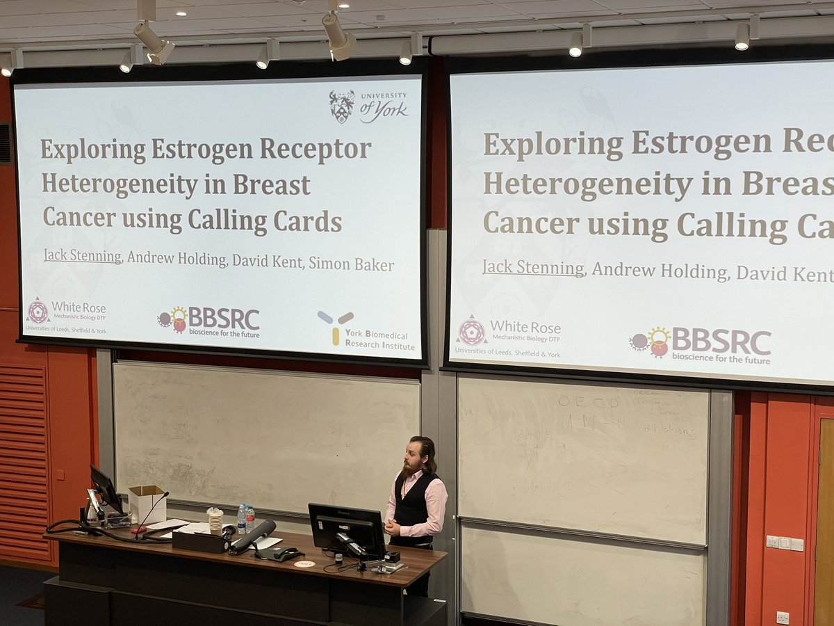 HoldingLab (@holdinglab) on Twitter photo Great work from <a href="/JackStenning6/">Jack Stenning</a> presenting his 2nd year PhD talk. #PhDChat
Lot’s of great questions from the audience too. <a href="/YBRI_UoY/">York Biomedical Research Institute</a> @BBSRCWhiteRose <a href="/BiologyatYork/">Biology at York</a> Great work from <a href="/JackStenning6/">Jack Stenning</a> presenting his 2nd year PhD talk. #PhDChat
Lot’s of great questions from the audience too. <a href="/YBRI_UoY/">York Biomedical Research Institute</a> @BBSRCWhiteRose <a href="/BiologyatYork/">Biology at York</a>