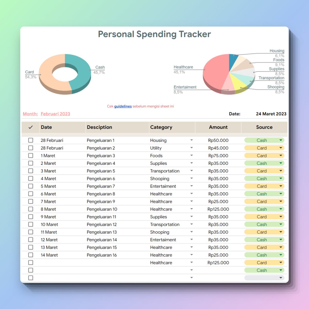 Halooo, akhir-akhir aku lagi rajin ngulik template di Google sheet yang bisa dipakai untuk berbagai kebutuhan. Ada yg gratis, beberapa berbayar. Silahkan cek sampai akhir thread untuk link masing-masing templatenya 🫶