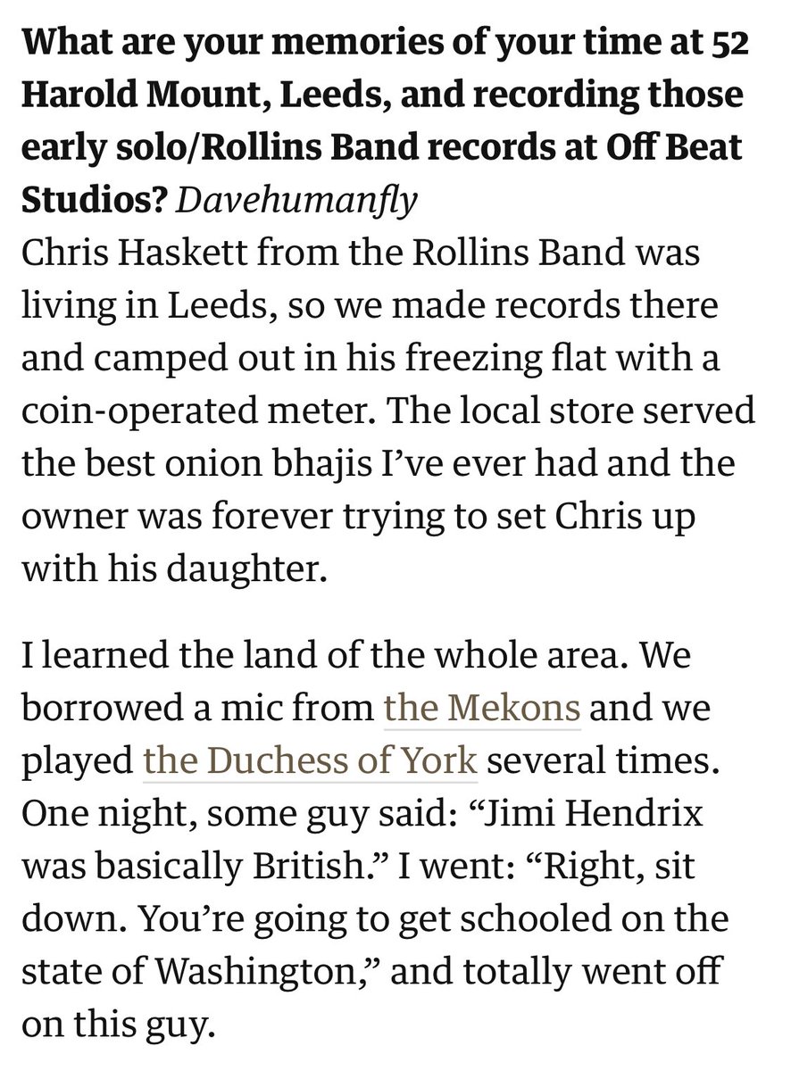 DrewMillward's tweet image. Here’s Dave (formerly of the mighty Humanfly) asking @henryrollins the big questions of our time: