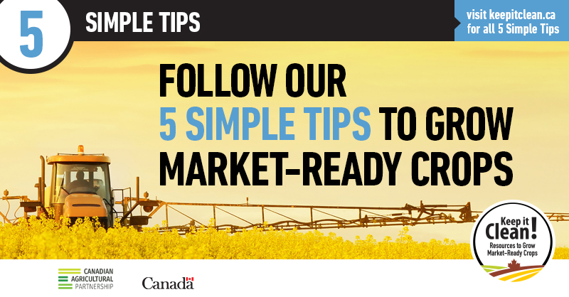 Here they are: keepitclean.ca/5-simple-tips/ 

Are you familiar with these tips? #KeepitClean #CdnAgPartnership