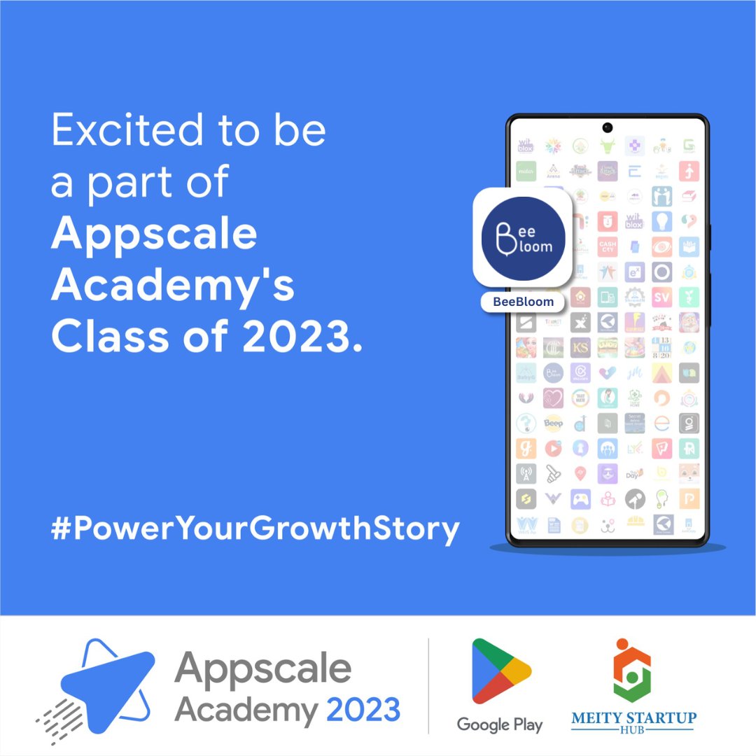 Bee__Bloom's tweet photo. Can't wait to learn and grow with Appscale Academy's Class of 2023!  

#AppscaleAcademy2023 #PowerYourGrowthStory #GooglePlay https://t.co/B4ixdY8jk3