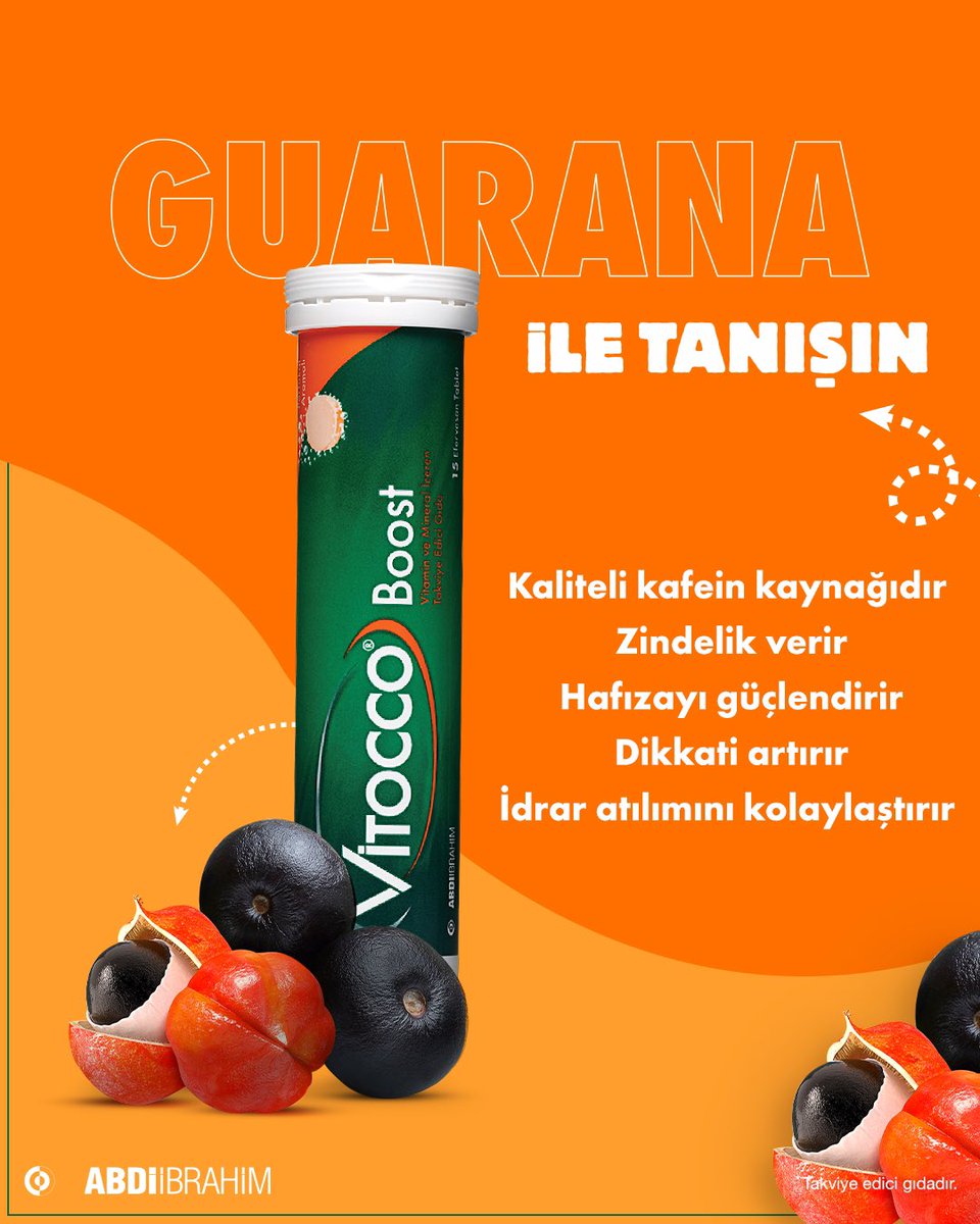 vitoccotr's tweet photo. Guarana tohumunun, kahve çekirdeğinden 4 kat fazla kafein içerdiğini biliyor muydun? Peki, bu kafeinin yüksek kaliteye sahip olduğunu? 

Enerjini yükseltmeye ihtiyacın varsa guarana içerikli takviyeleri günlük rutinine dahil edebilirsin. 👍 

#Vitocco #VitoccoBoost #TakviyeGıda https://t.co/twMpnQ0QQw