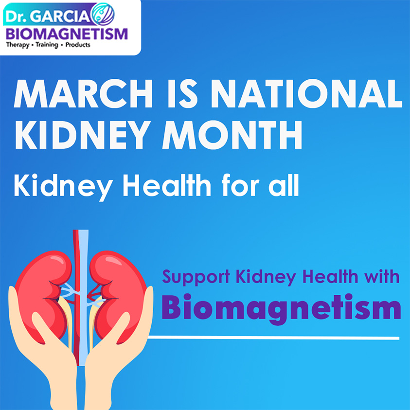 March is National #Kidney Month. This year, the focus is #KidneyHealth for All. This is an oppurtunity to highlight the prevention of #kidneydiseases and promoting the quality of life for those living with kidney disease through #Biomagnetism
#AlternativeTherapy #HolisticMedicine