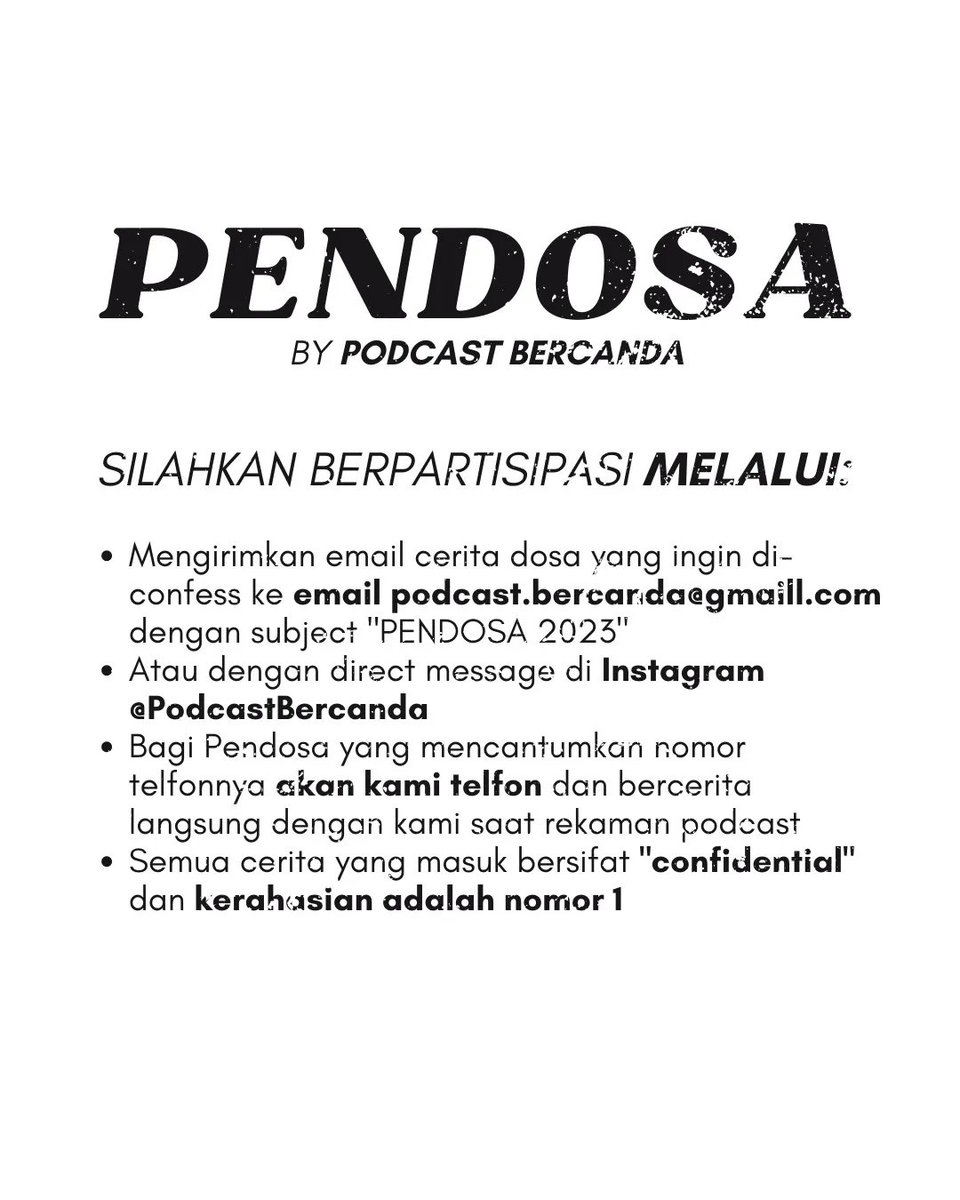 Podcast Bercanda tweet media
