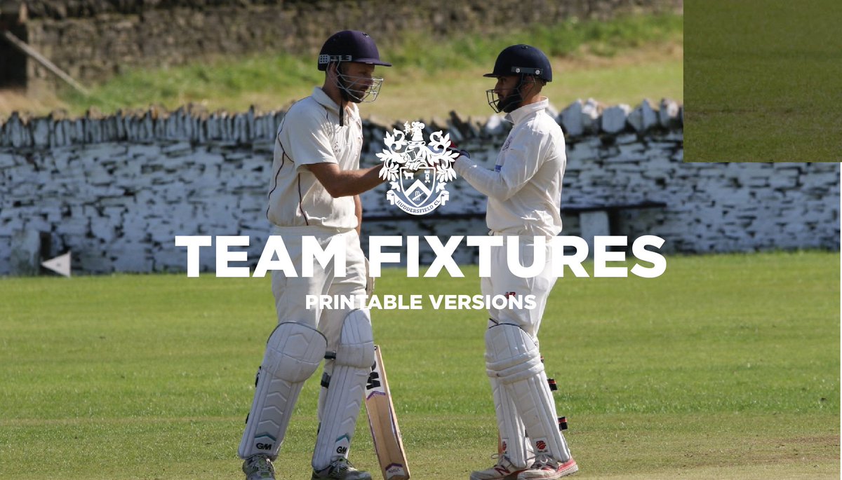 HuddCricket's tweet image. The 2023 season fixtures for each club's 1XI / 2XI are now available in a downloadble PDF from our website: huddersfieldcricketleague.co.uk/pages/fixtures…