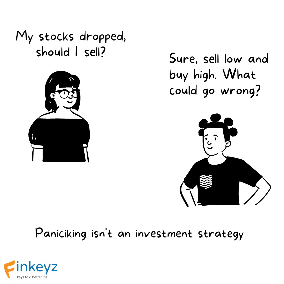 finkeyz's tweet photo. When your friend reminds you that panicking isn't an investment strategy! 😄📉🙃

The Finkeyz program initiates kids to the value of patience and concepts of long-term investing .

#stocks #stockmarket #bsesensex #sensex #nifty #investing #sharemarket #financialliteracy #finkeyz https://t.co/9oulhVc4dp