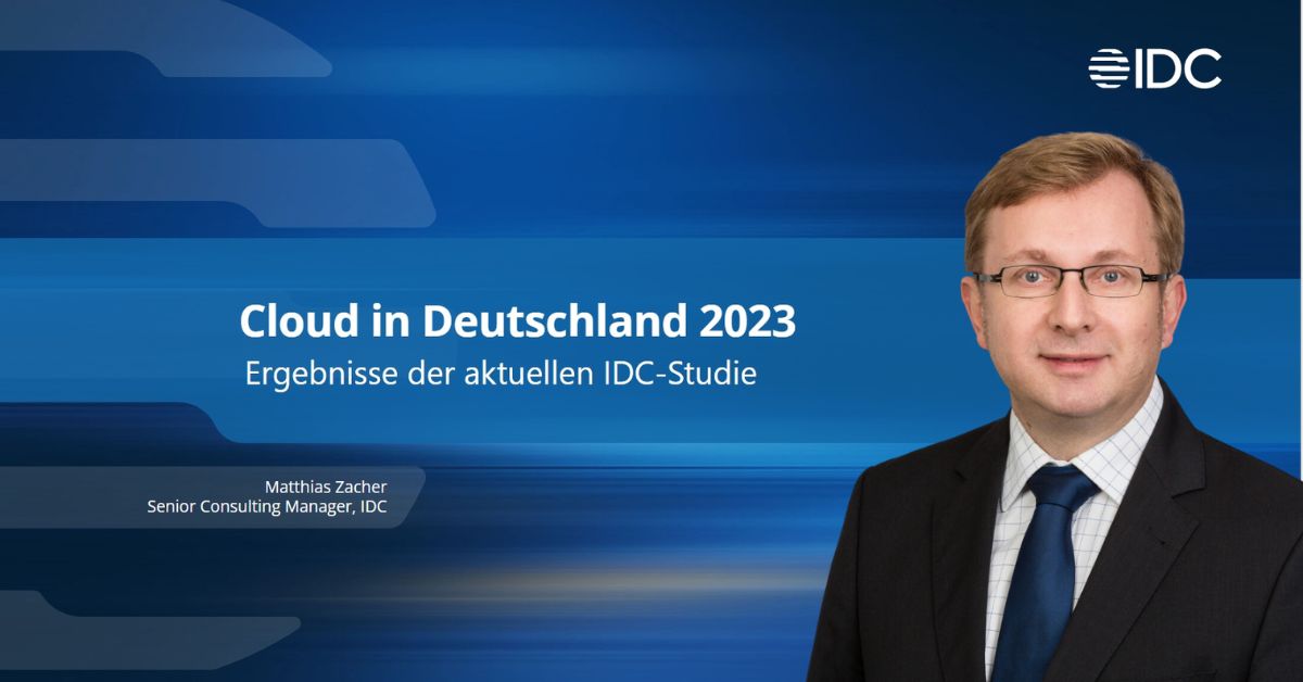 Die Keynote kommt heute von IDC Experte Matthias Zacher, er stellt uns die Highlights der neuen IDC Studie vor. #idccloud23