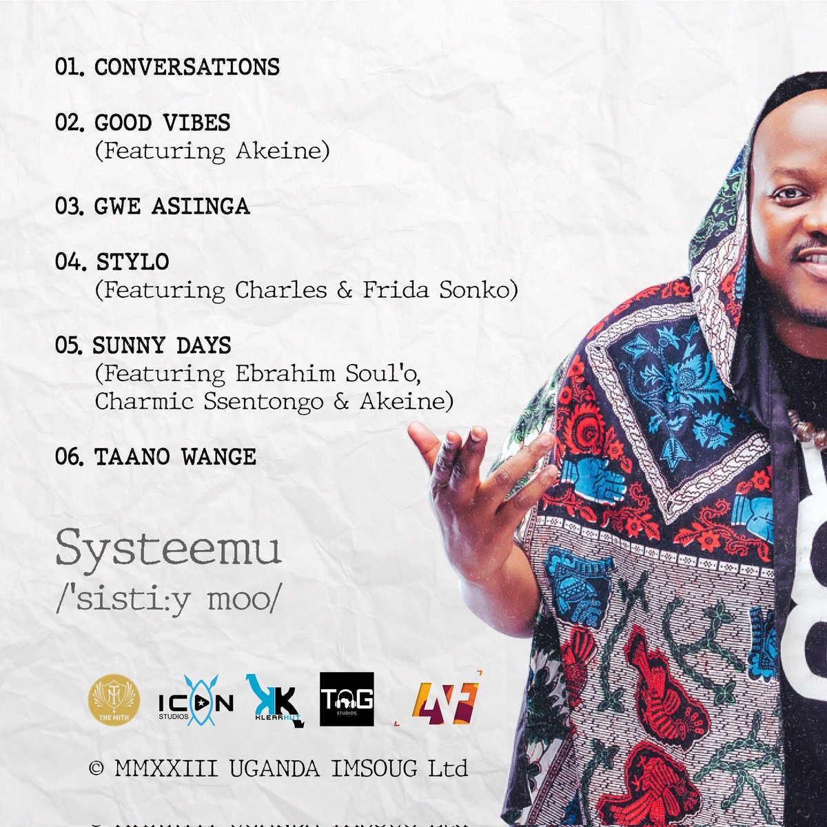 TheMithMusic's tweet image. HERE IT IS!!!! My New Ep, SYSTEEEMU, featuring @NiweAkeine @Ebrahim_Soul_O & @CharmicSentongo. Excited About This. Let Me Know What Yall Think.
#SYSTEEMU
👇🏾👇🏾👇🏾👇🏾👇🏾
found.ee/SYSTEEMU