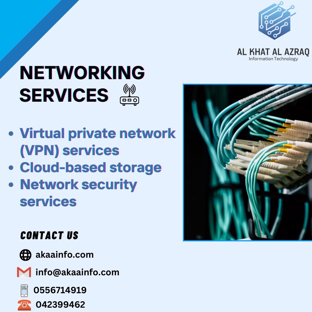 KhatAzraq's tweet image. Our team of experts will design and install a custom network that meets your needs, so you can stay connected and productive. Contact us today to schedule your network installation. 
Contact us
📱 0556714919
📧info@akaainfo.com
#networkinstallation #Dubai #Ramadan2023