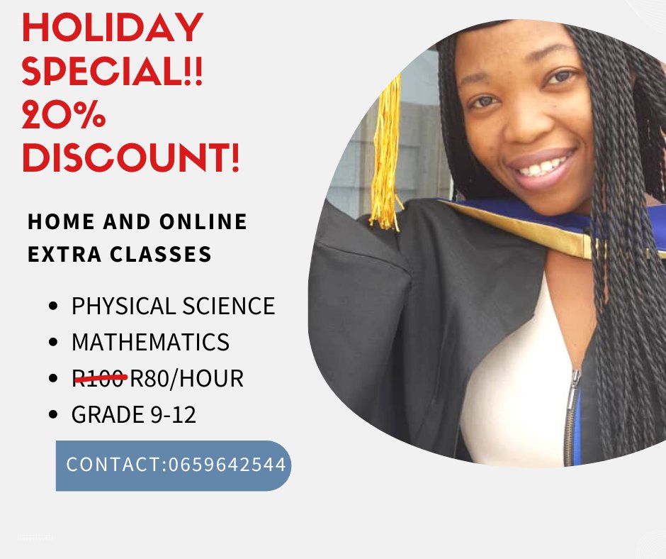 This holiday bring your child to my classes to catch up on the topics they're lagging behind at 20% discount. 

Happy learning!!!💃