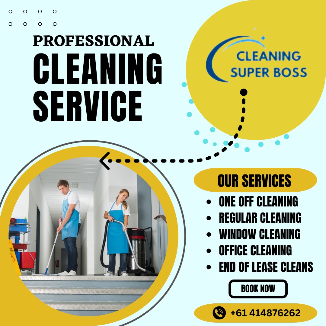superclean_boss's tweet photo. We provide a wide range of cleaning services for homes, offices, and commercial properties.
Visit our website https://t.co/xNmLACv171 or directly call us at +61 04 1487 6262
#cleaningsuperboss #cleaningstaff #cleanhome  #westernaustralia #officecleaning #regularcleaning #CleanUp https://t.co/lFKUnbSWMQ