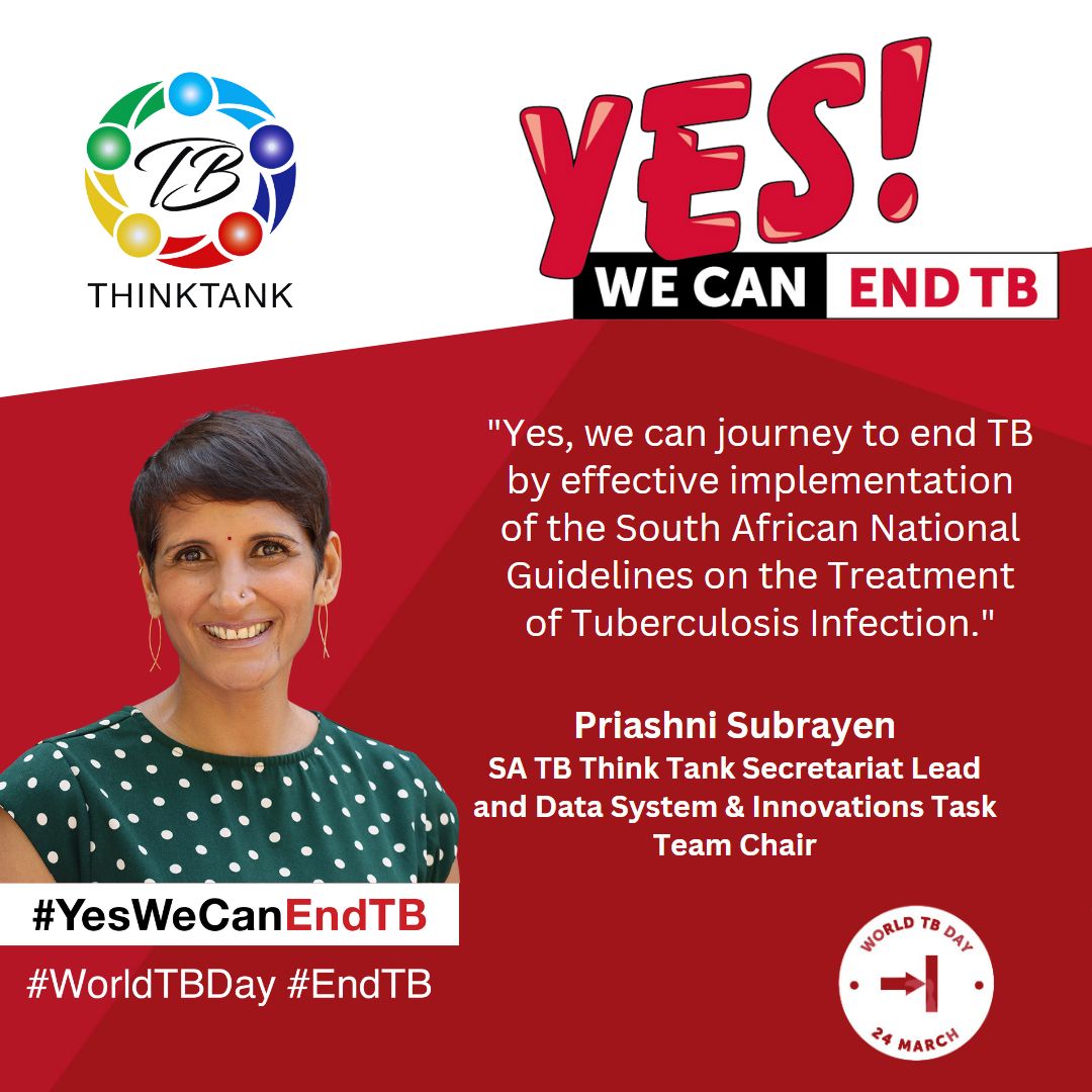 This #WorldTBDay, #YesWeCanEndTB by effectively practicing the national guidelines to treat TB  &amp; by  providing guidance for implementation, patient management once TPT is initiated, monitoring and evaluation criteria. #YesWeCanEndTB 
Read guidelines here: bit.ly/3ZGBM0h