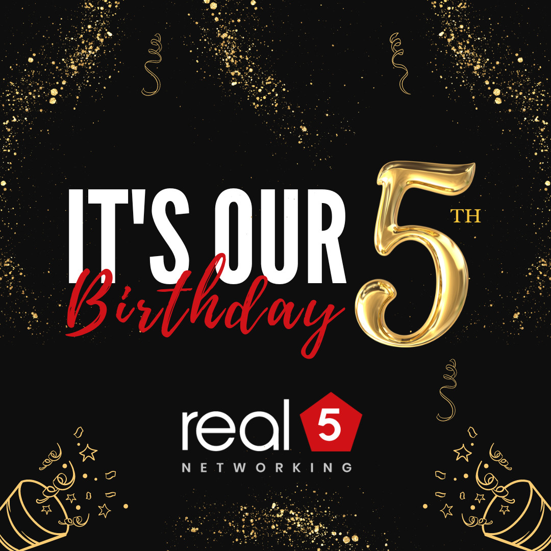 real5group's tweet photo. Today we're celebrating 5 years of real5! 🍻

Happy 5th Birthday #real5Networking! 🎉 https://t.co/JC8NxaiciQ