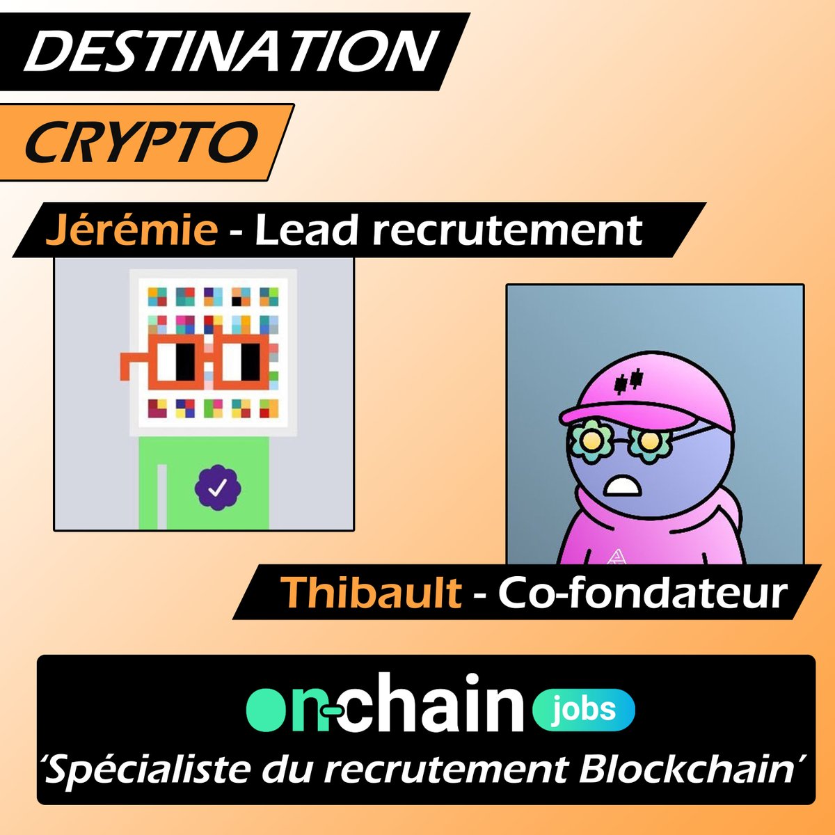 RocknrollaBTC's tweet photo. 🎙Vous cherchez un job ou une ressource compétente pour votre projet Web 3 ? 

Contactez Onchain-jobs (@chain_jobs) ! 
Jérémie (lead recruteur) et Thibault (co-fondateur) sont venus m'en dire plus dans l'épisode #54 !

https://t.co/YXo0EHAk9g

[1/5] https://t.co/1T8TLv7ZYe