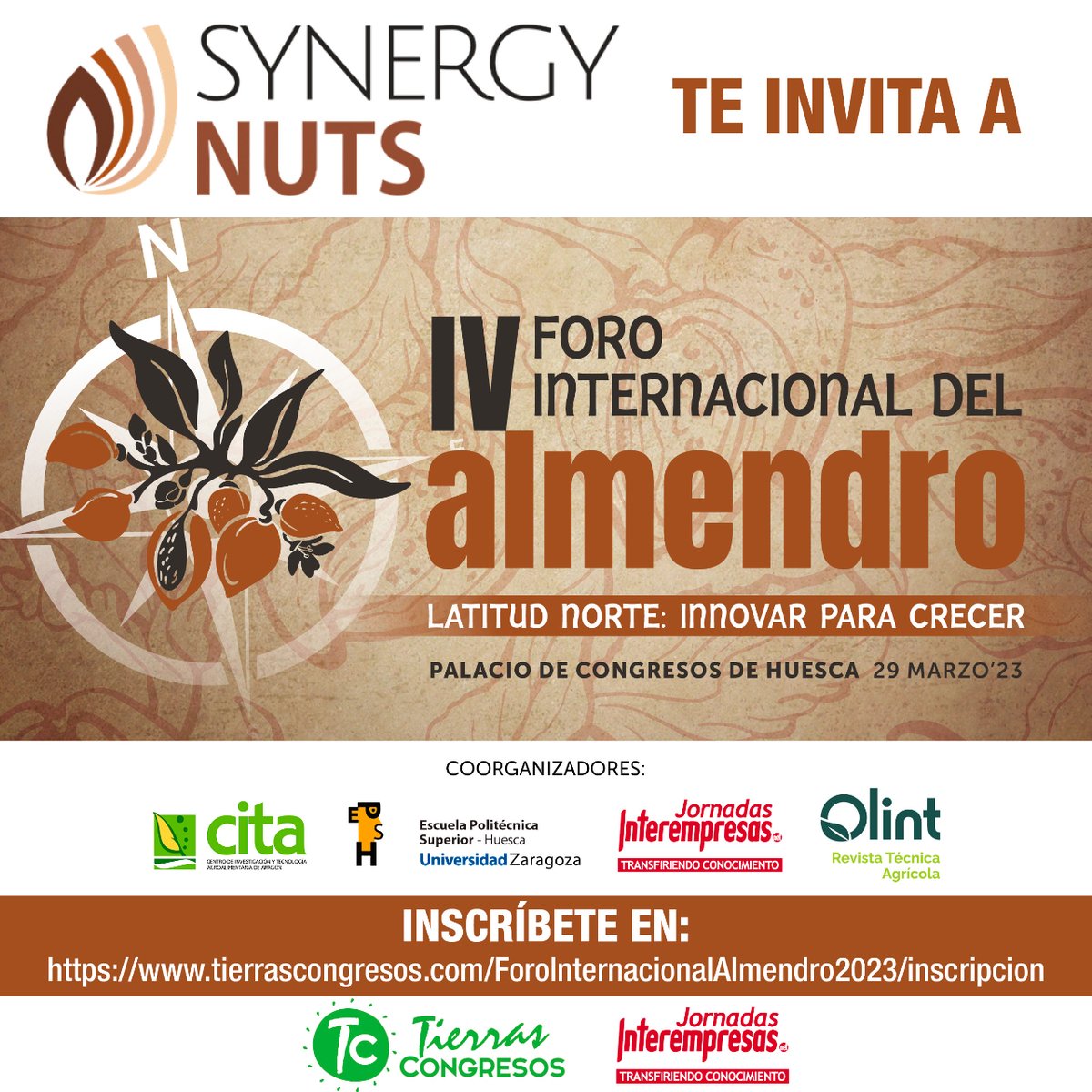 IV FORO INTERNACIONAL DEL ALMENDRO

El próximo 29 de marzo te esperamos en Huesca en el IV FORO INTERNACIONAL DEL ALMENDRO para conocer las oportunidades y amenazas del cultivo del almendro.