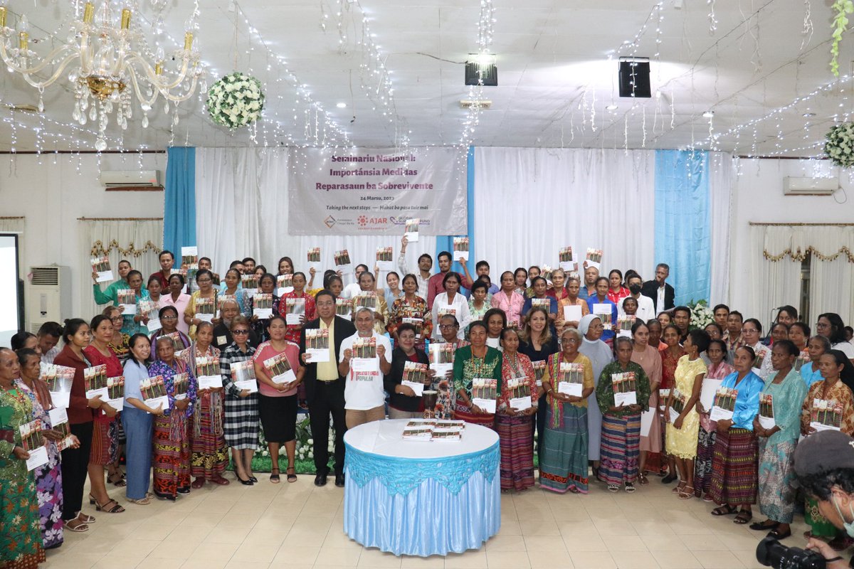 asia_ajar's tweet photo. On the International Day for the #RightToTruth, @asia_ajar, #ACbit, and @glsurvivorsfund held a national seminar & launch of Bukae ba Sobrevivente — our short country study on reparations for victims of sexual violence during the 1975-1999 conflict in #TimorLeste.
#MonthOfTruth https://t.co/zwiECYJLsV