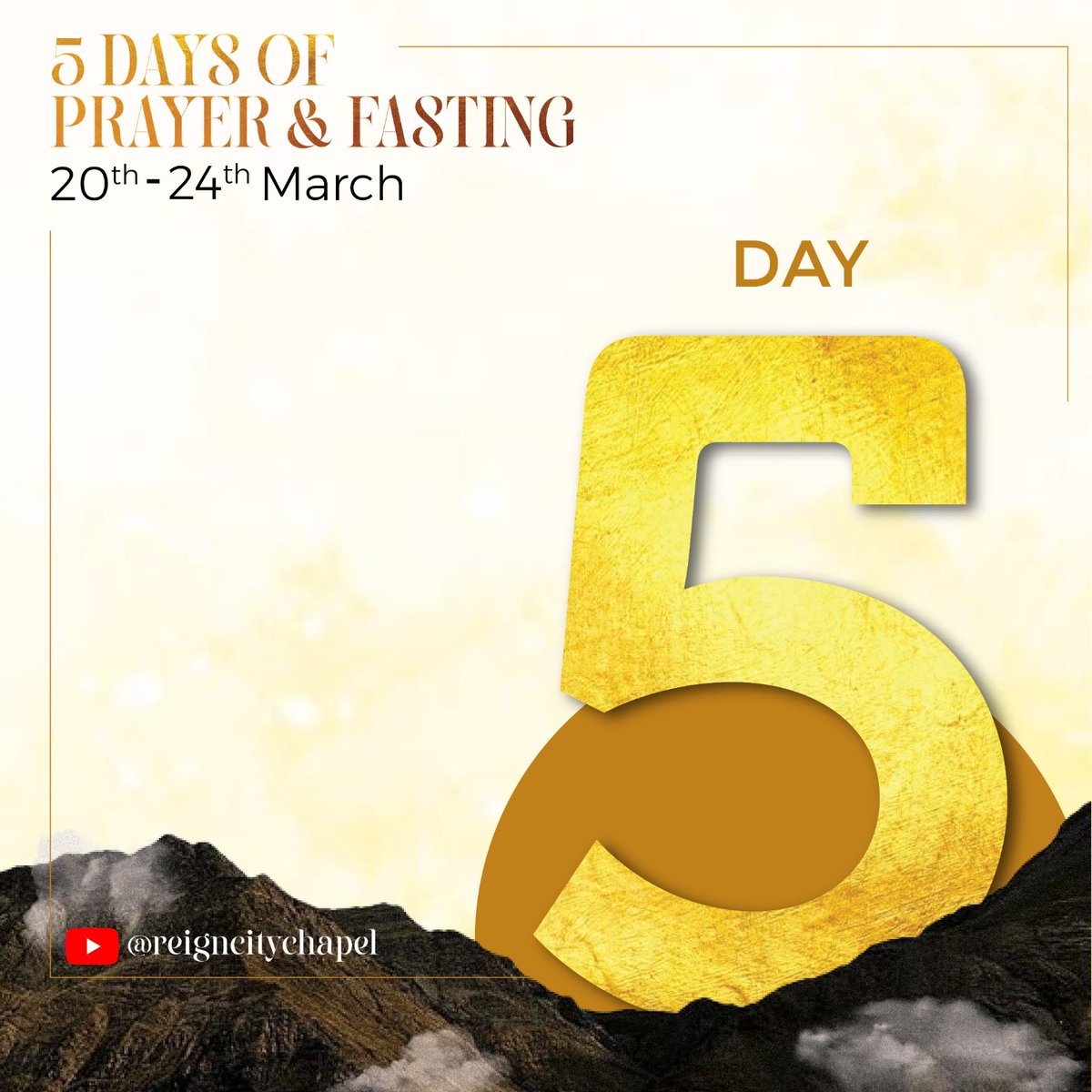 reigncitychapel's tweet photo. Day 5🔥🔥
We thank God for the grace to reach this day! The testimonies that are already being shared! The Lord had truly been faithful. Join us as we continue to pray and fast on prayer watches (12:00am, 6am, 12:00pm and 6pm)
https://t.co/CtQuFMFq3W
#5daysofprayerandfasting https://t.co/8BBUixnySE