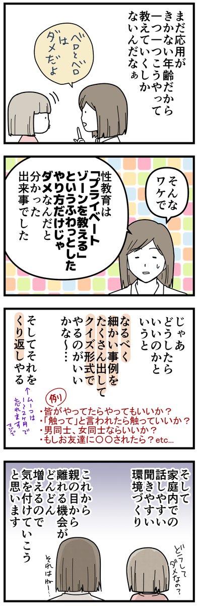 子どもの性教育が難しかった話。2/2 