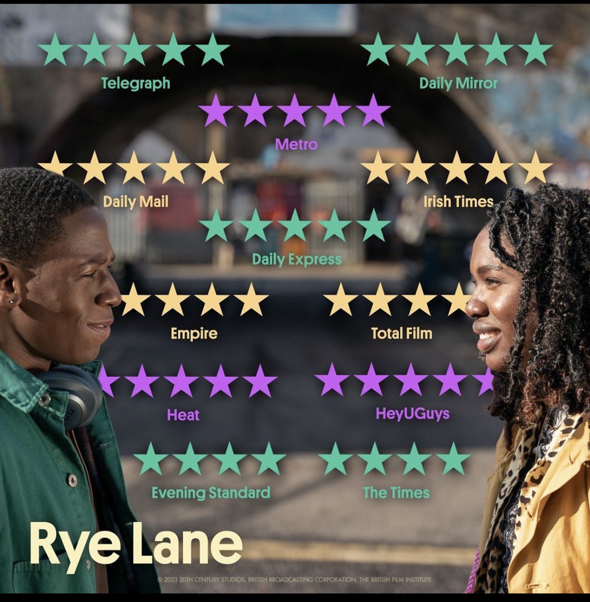 All UK cinemas showing #RyeLane : pls get staff on high alert to do the hard sell on the film, and to know why it’s so important. This film needs to find the audience it truly deserves and we need all hands on deck. Pls share.  Thank you! <a href="/BFI/">BFI</a> <a href="/picturehouses/">Team Picturehouse</a> <a href="/vuecinemas/">Vue</a> etc ⭐️💕