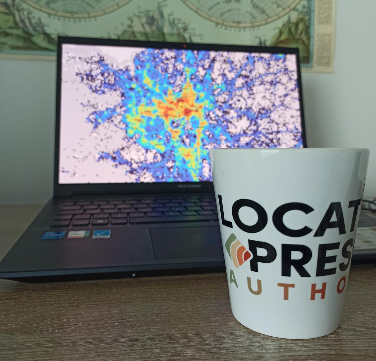 BryanRVallejo's tweet photo. ✍️I have been packing nice exercises of #geospatial analytics with #Python, next to @locatepress  

My author cup finally arrived! 👏

The book is coming out soon, hopefully, @1tylermitchell 😄

#geo #geography #spatialanalysis #maps #datascience https://t.co/ktK8KzMNbL