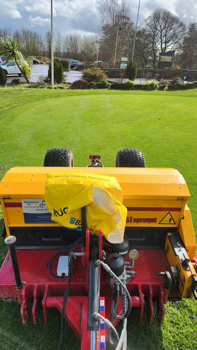 Overseeding with the <a href="/VredoDodewaard/">Vredo Dodewaard B.V.</a> <a href="/CampeyTurfCare/">Campey™ Turf Care Systems</a> Vredo212 SuperCompact Double Disk and <a href="/barenbrug/">Barenbrug Argentina</a> #ULTRA100 before the start of the season <a href="/CalverleyGolf/">Calverley Golf Club</a> 

Get in touch today 
📞 07752905974
<a href="/greener_grounds/">Greener Grounds Band</a> 

#vredo
#vredododewaard 
#dwarfrye 
#campeyturfcare 
#seeder