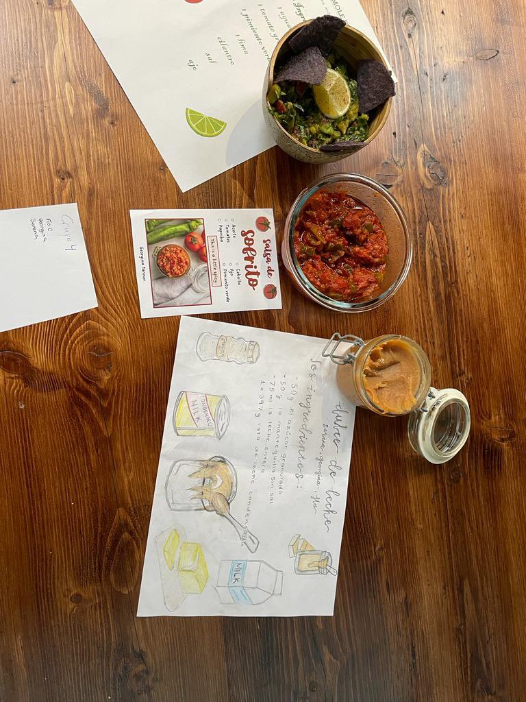 #Sparky Year 9 students showed fantastic creativity  in their salsa making activity. Tasting each other’s creations was a lot of fun! Their guacamole, pico de gallo and dulce de leche were delicious!