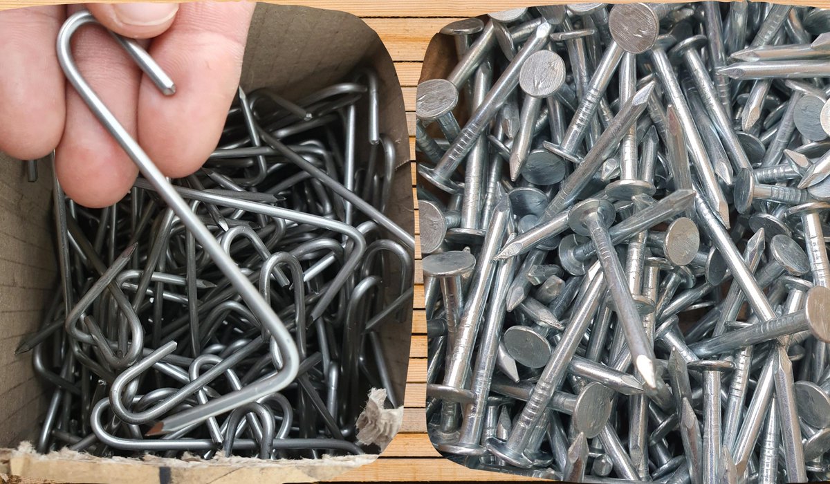 material_alcupi's tweet image. #GANCHOS// Fijaciones para tejas de #Pizarra en tejados y cubiertas. Ganchos inoxidables y puntas zincadas. 
Venta Online: 🛒 alcupi.com/63-sujecion-pa… 📦 Envío a toda España. 
Todo el material para construir un tejado: alcupi.com 📞 988320844 - 650192240