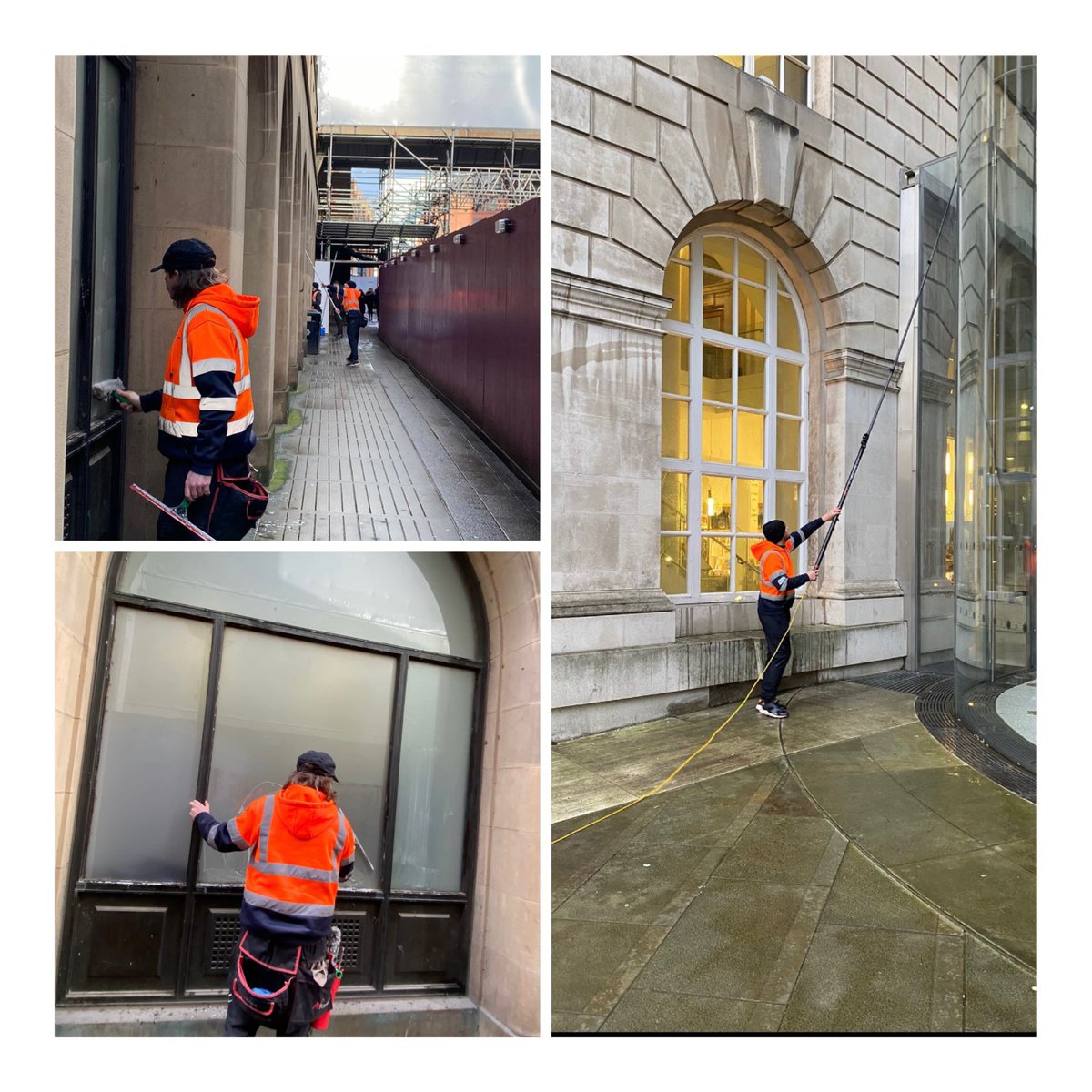 UltraCleaning72's tweet photo. Our ground teams out this morning in Manchester. #lovewindowcleaning @ILoveMCR @ManCityCouncil https://t.co/5bPL8mG6rv