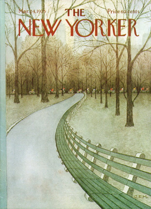 LRonLacy's tweet photo. #OTD in 1975
Cover of The New Yorker, 24 March, 1975
Charles E. Martin
#TheNewYorkerCover #CharlesEMartin #cyclng #bicycles #CentralPark https://t.co/Adqr81CkeW